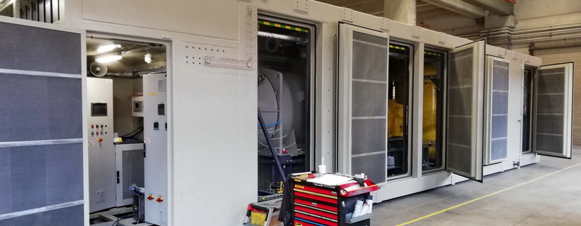 Factory testing of equipment before shipment